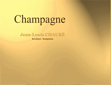 Tablet Screenshot of champagne-chaure.fr